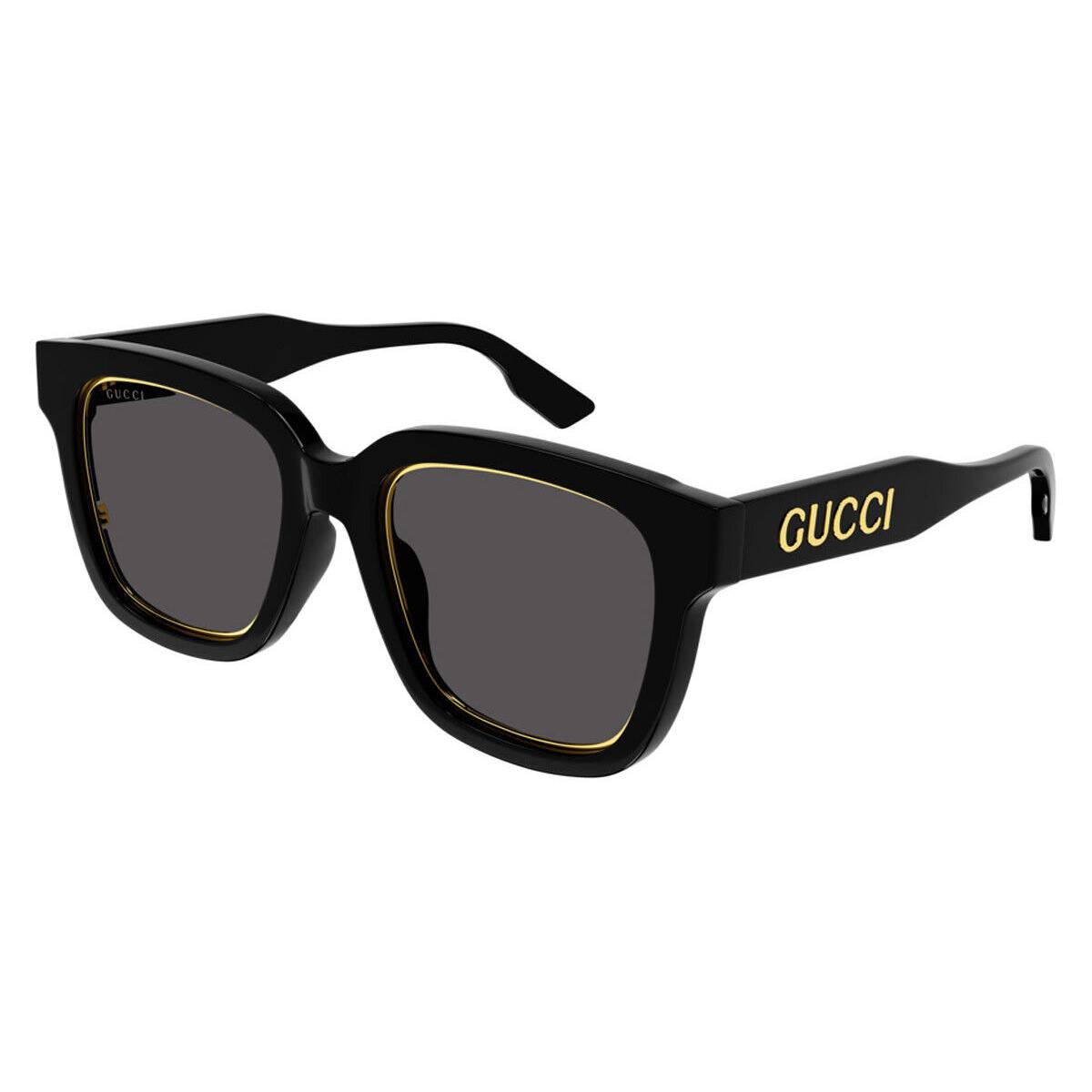 Gucci GG1136SA Sunglasses Women Black Gray Square 52mm