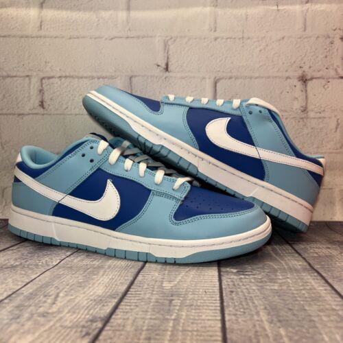 Nike Dunk Low Retro Argon Blue White Shoes DM0121-400 Men s Size 10.5