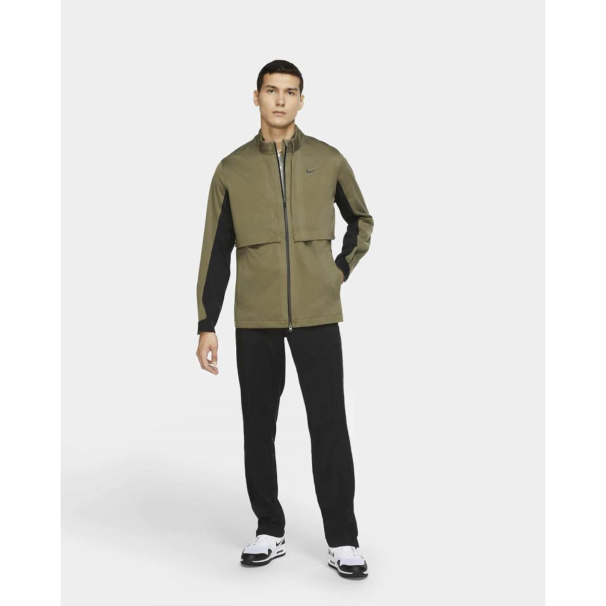 Nike Hypershield Rapid Adapt Golf Jacket Olive Green Black CK6156 Men`s Size XL