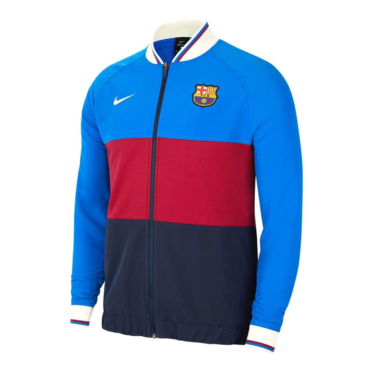 Nike FC Barcelona Full Zip Soccer Track Jacket. CV9914-427. Adult Size: Large