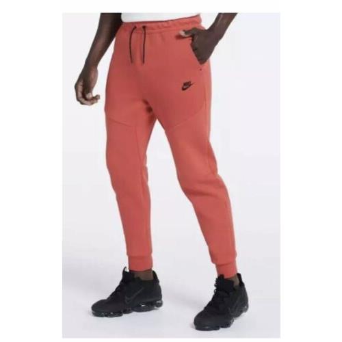 Men s Nike Sportswear Tech Fleece Tapered Jogger Pants Sz XL Lobster CU4495-605