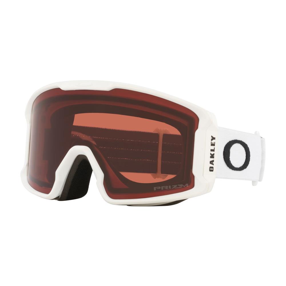 Oakely Line Miner M Goggles -new- Oakley Line Miner M Goggle+ Warranty Mat White / 19% Garnet Prizm