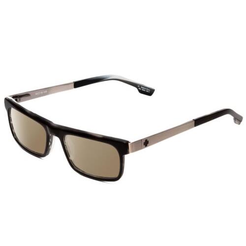 Spy Optics Clive Designer Polarized Sunglasses Black Horn 53mm Choose Lens Color Amber Brown Polar