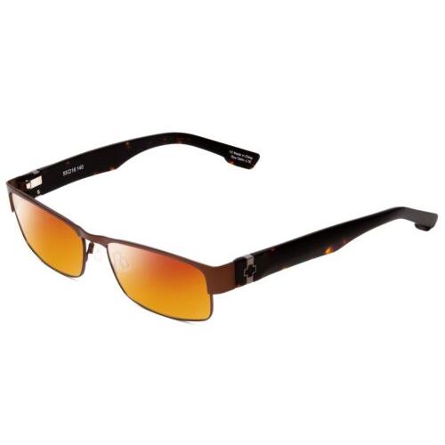 Spy Optics Trenton Designer Polarized Sunglasses in Brown 55mm Choose Lens Color Red Mirror Polar