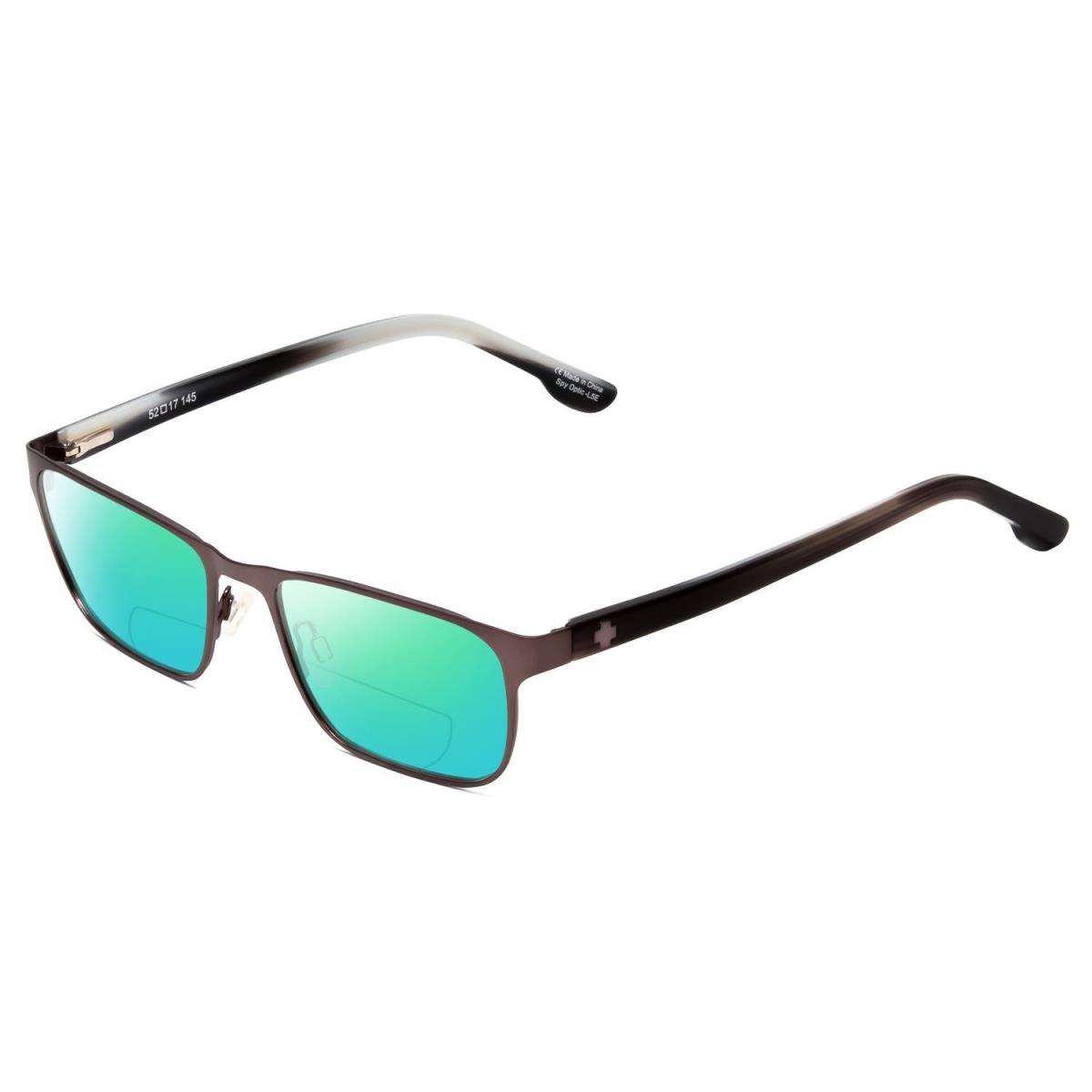 Spy Optic Taylor Polarized Bifocal Sunglasses in Gun Metal Gray 52 mm 41 Options Green Mirror