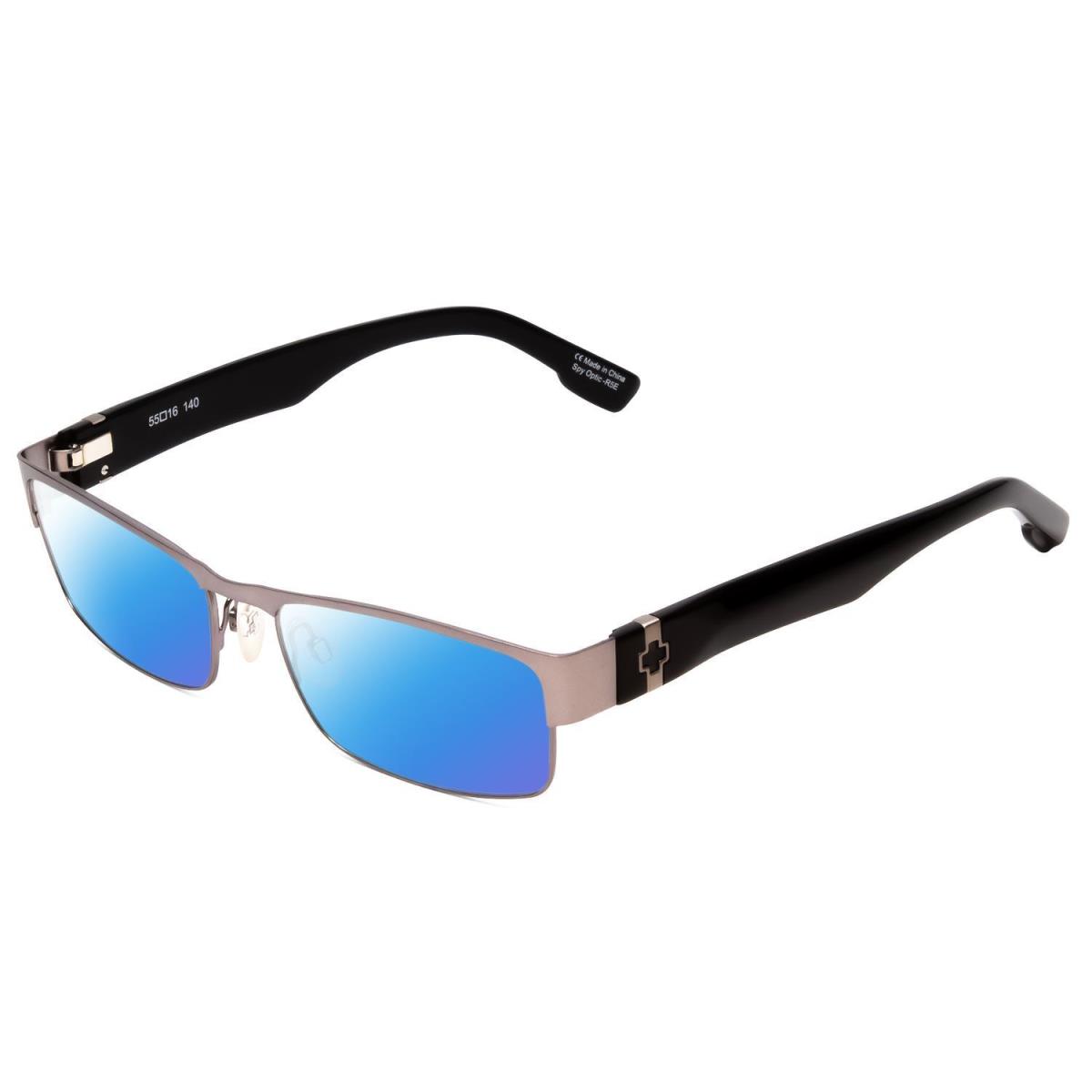 Spy Optics Trenton Polarized Sunglasses Gun Metal Silver 55 mm Choose Lens Color Blue Mirror Polar