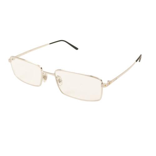 Cartier Silver CT0085O-001 Rectangular Eyeglasses Size OS
