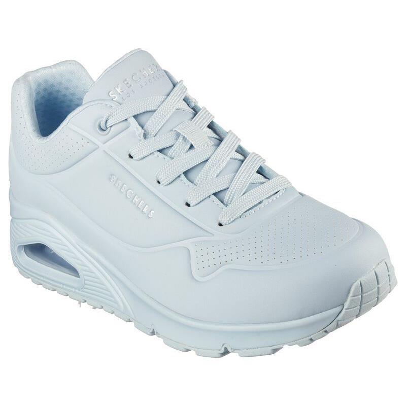 Women`s Skechers 155359 Air Uno Frosty Kicks Casual Shoes Sneakers Light Blue - Light Blue