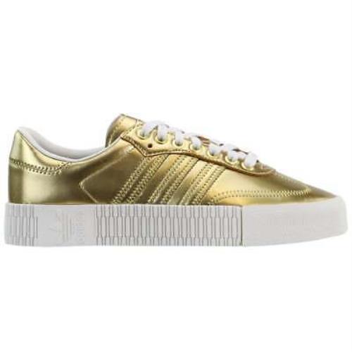 Adidas FV4319 Sambarose Platform Womens Sneakers Shoes Casual - Gold - Size - Gold