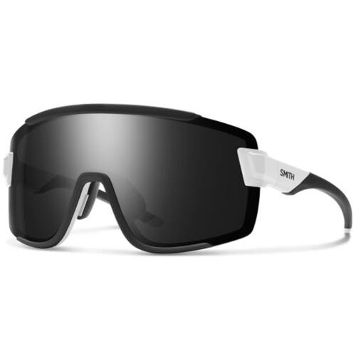 Smith Optics Wildcat Men`s White Chromapop Shield Sunglasses - 201516VK6991C - Frame: White, Lens: Black