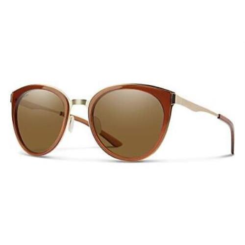 Smith Optics Somerset Designer Ladies Cateye Sunglasses in Amber/polarized Brown