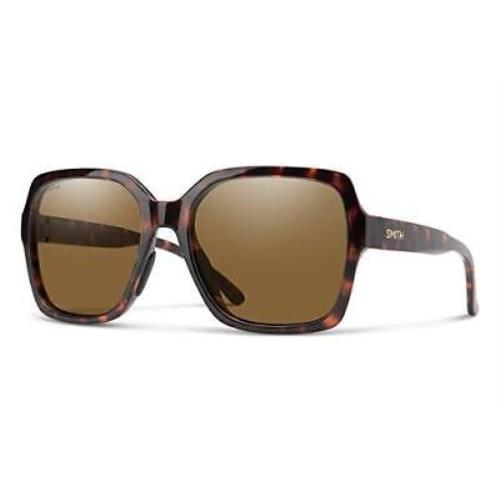 Smith Optics Flare Women Oversized Sunglasses Tortoise/chromapop Polarized Brown