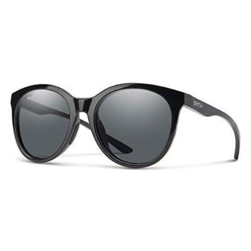 Smith Optic Bayside Designer Unisex Cateye Sunglasses Gloss Black/polarized Gray