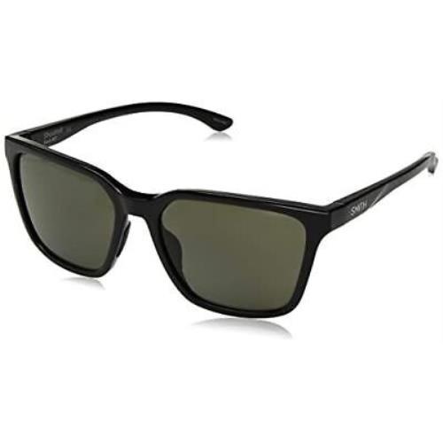 Smith Optic Shoutout Retro Sunglasses Gloss Black/chromapop Polarized Gray Green