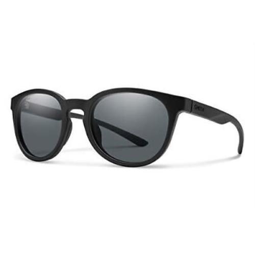Smith Optics Eastbank Core Unisex Round Sunglasses in Matte Black/polarized Gray