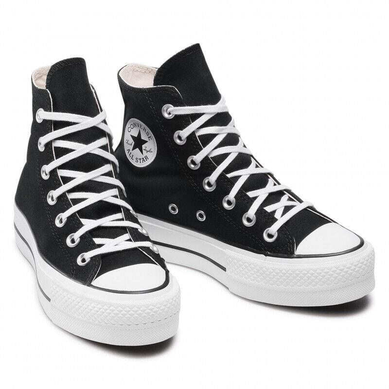 Converse Chuck Taylor All Star Hi 560845C Womens White/black Casual Shoes HS2079