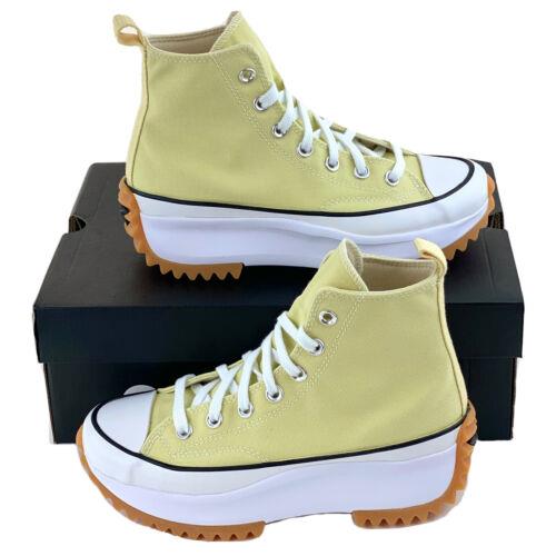 Converse Run Star Hike Lemon Gum Women`s Shoes Sneakers Platform Yellow White