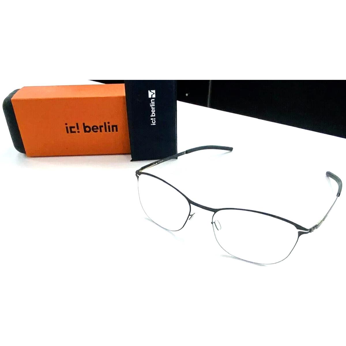 IC Berlin Sahel Matte Black Designer Eyeglasses Frame 52-17 - Frame: MATTE BLACK