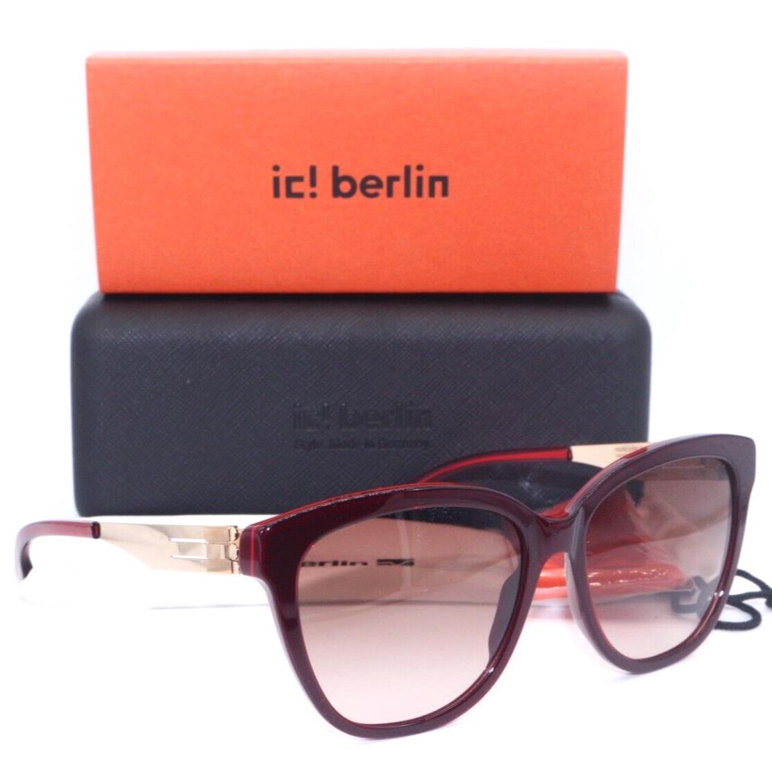 IC Berlin Juliet M. Rose Gold Violet/brown Gradient Lenses Sunglasses 54-17