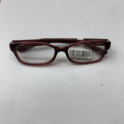 Armani Exchange Womens Maroon Frames Size 52/16/135