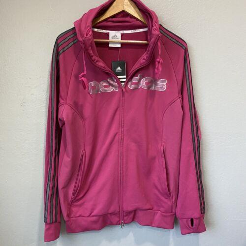 Adidas Womens Large l Jacket Pink Purple Unique Rare Aisan Tags Full Zip ci