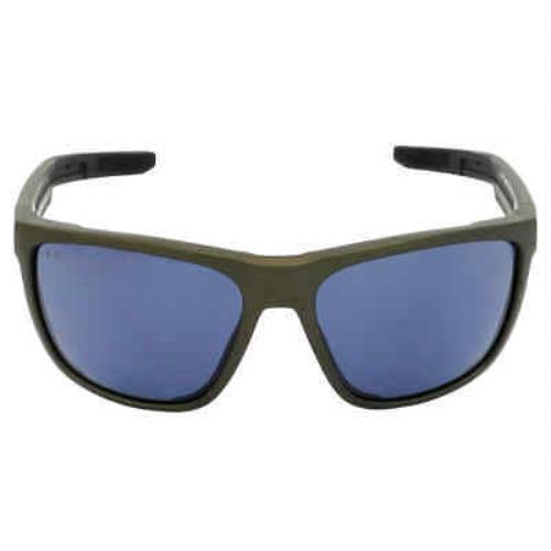 Costa Del Mar Ferg Grey Polarized Polycarbonate Men`s Sunglasses 6S9002 900239 - Metallic Frame, Grey Lens