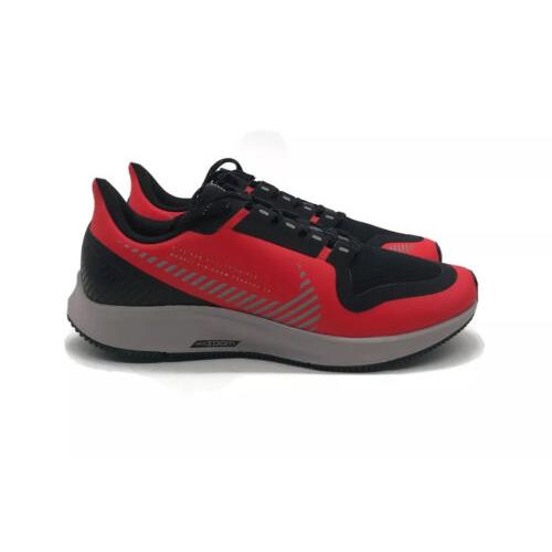Nike Air Zoom Pegasus 36 Shield Mens Size 7.5 Running Shoe Red Black Sneaker