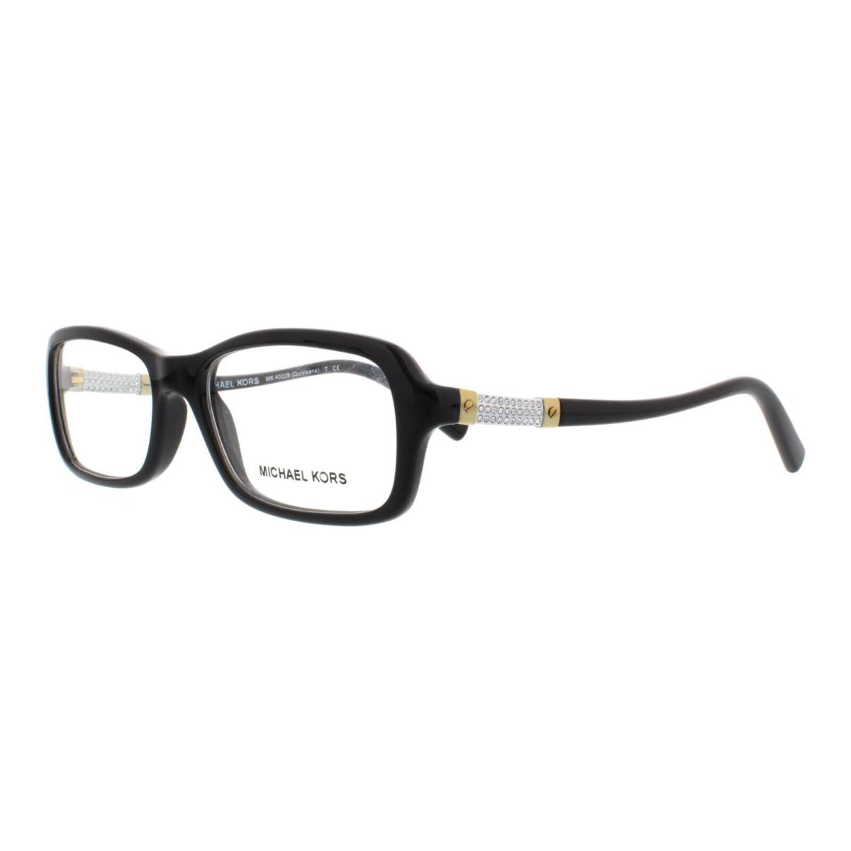 Michael Kors MK 4022B 3045 Quisisana Black Eyeglasses 55-16-140 MM