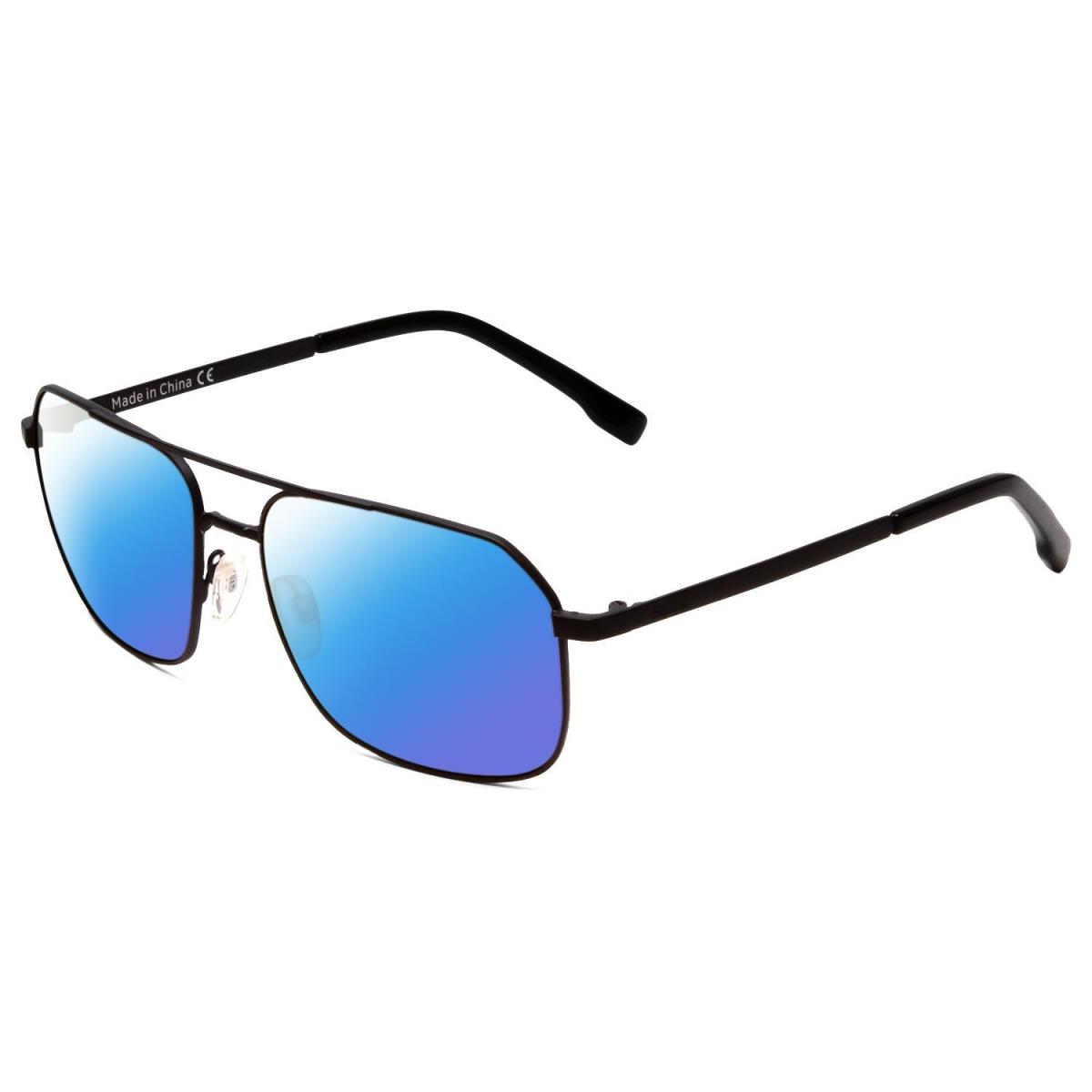 Bolle Navis Polarized Sunglasses in Matte Gun Metal Black 58mm Choose Lens Color Blue Mirror Polar