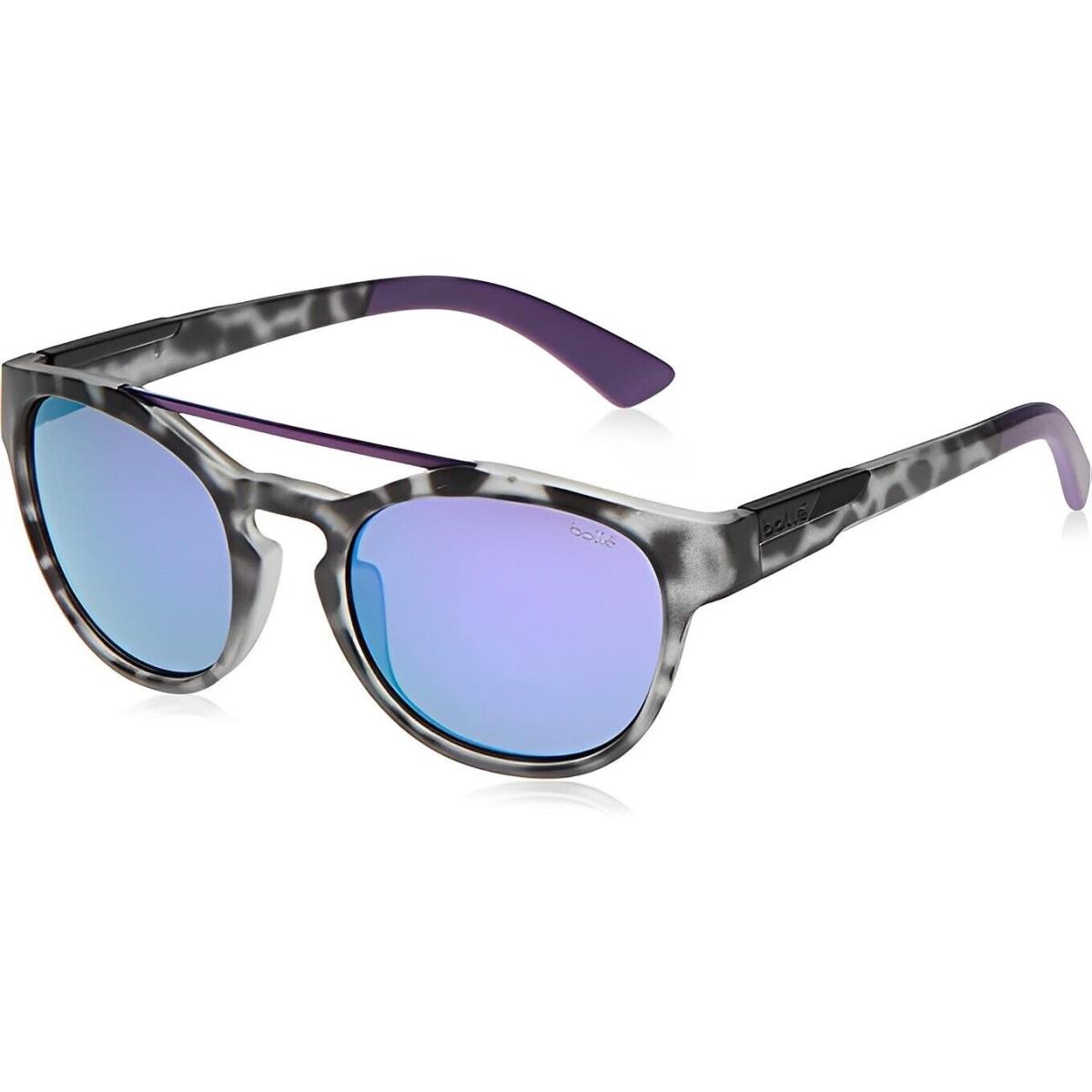 Bolle Sunglasses - Boxton 12513- Black Tortoise Violet/purple Mirror 52 mm