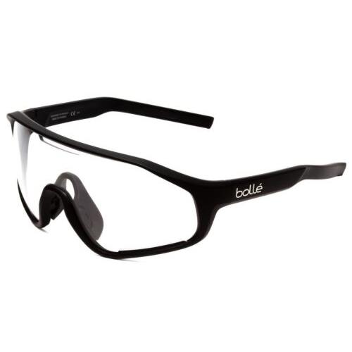Bolle Shifter Oversized Designer Sunglasses in Matte Black/platinum Silver 136mm
