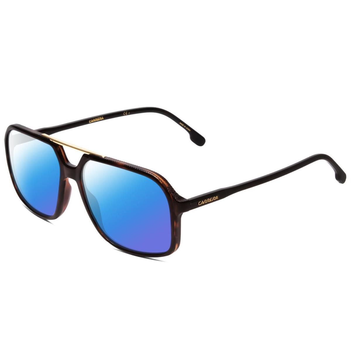 Carrera 229-S Unisex Polarized Sunglasses in Tortoise Brown Gold 59 mm 4 Options Blue Mirror Polar