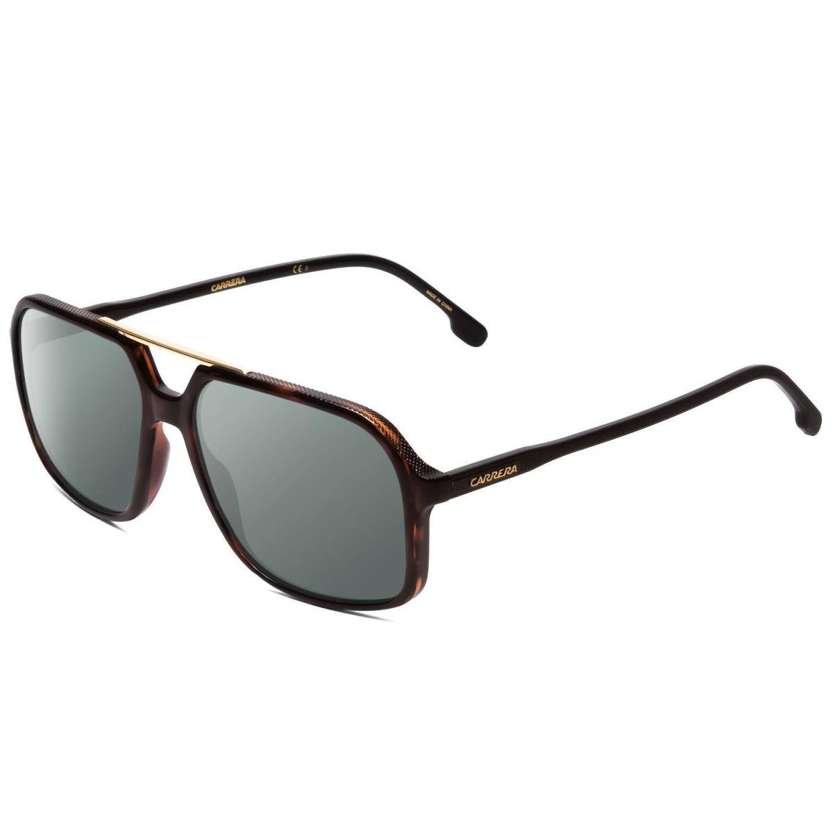 Carrera 229-S Unisex Polarized Sunglasses in Tortoise Brown Gold 59 mm 4 Options Smoke Grey Polar