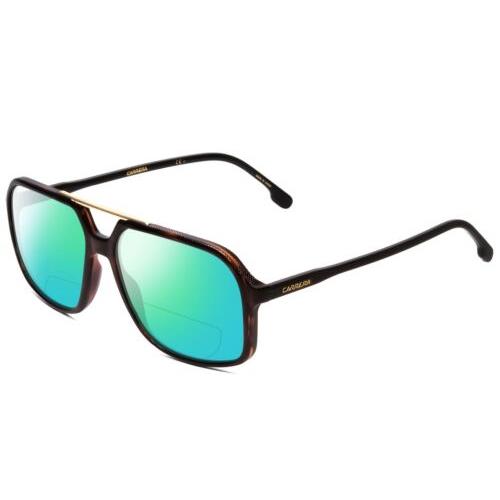 Carrera 229-S Polarized Bi-focal Sunglasses Tortoise Brown Gold 59 mm 41 Options Green Mirror