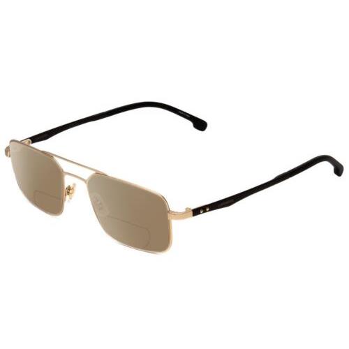 Carrera 8845-A0Z Aviator Polarized Bi-focal Sunglasses Matte Gold 53mm 41 Option Brown