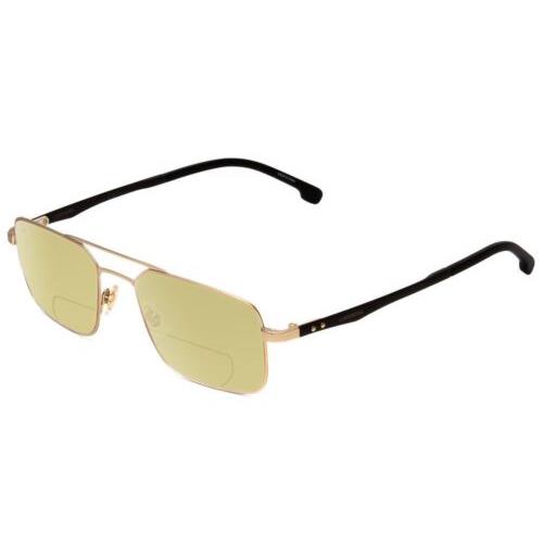 Carrera 8845-A0Z Aviator Polarized Bi-focal Sunglasses Matte Gold 53mm 41 Option Yellow