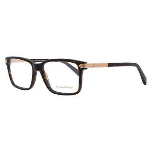 Ermenegildo Zegna Rectangular Eyeglasses EZ5009 052 Dark Havana 55mm 5009