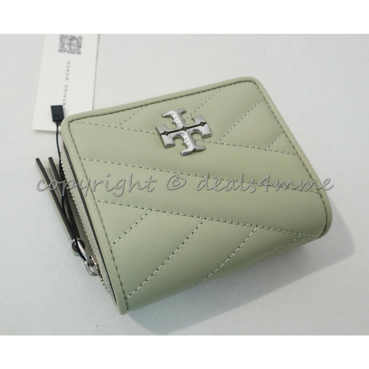 Tory Burch Kira Chevron Shoulder Bag or Continental/bi-fold Wallet in Pine Frost Bi-Fold Wallet