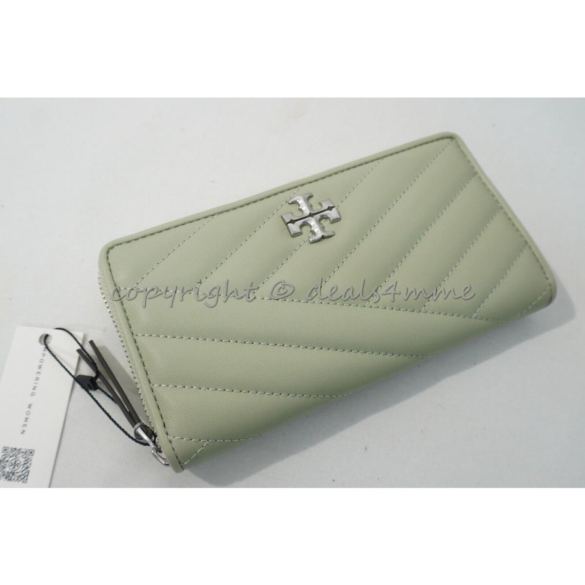 Tory Burch Kira Chevron Shoulder Bag or Continental/bi-fold Wallet in Pine Frost Continental Wallet