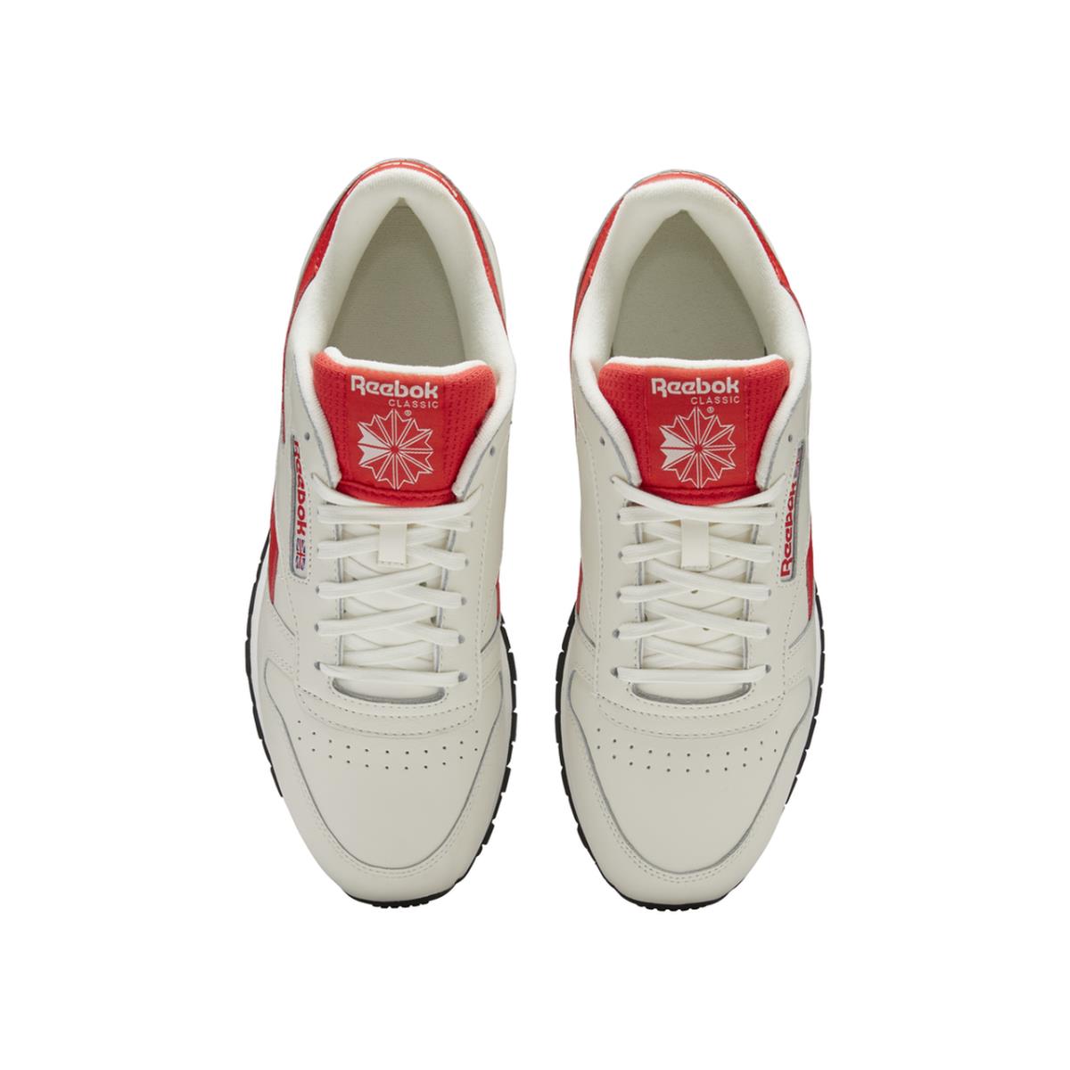 Reebok shoes Classic Leather - Chalk/Rad Red 3