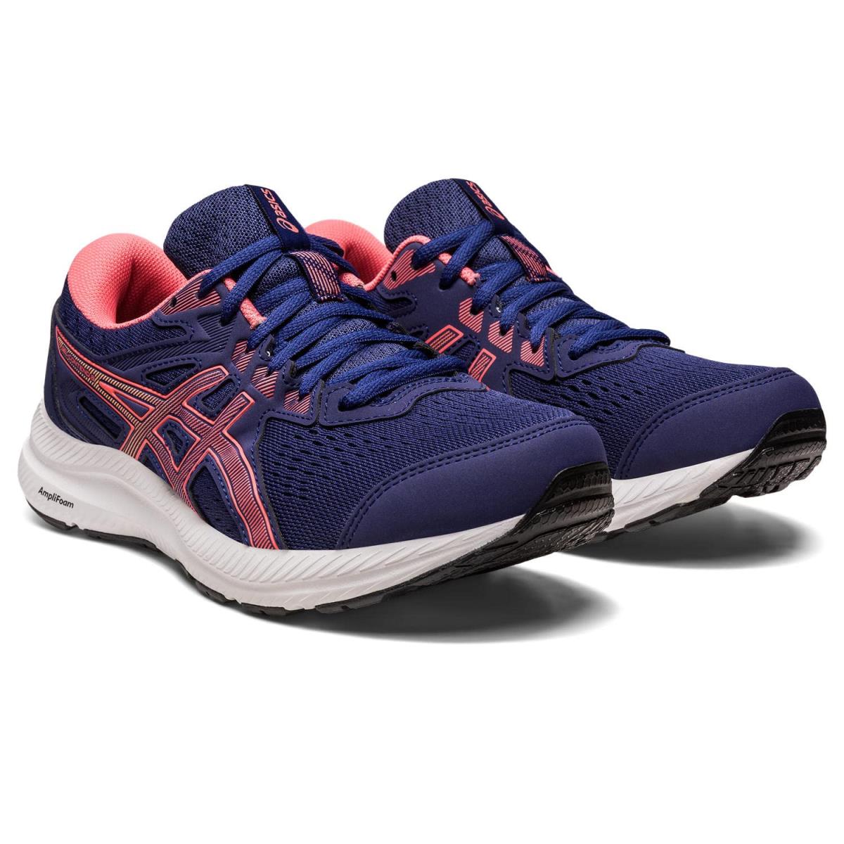 Man`s Sneakers Athletic Shoes Asics Gel-contend 8 Indigo Blue/Papaya