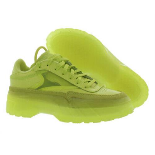 Reebok Club C Cardi Womens Shoes Size 6.5 Color: Volt/volt - Volt/Volt , Green Main