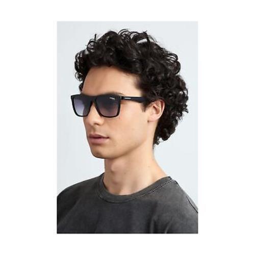 Carrera sunglasses  - Black/Dark Gray Gradient , Black Frame, Gray Lens 1