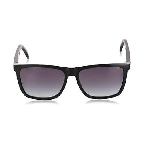 Carrera sunglasses  - Black/Dark Gray Gradient , Black Frame, Gray Lens 2