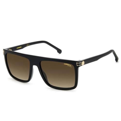Carrera 1048/S 0807/HA Black/brown Gradient Rectangle Unisex Sunglasses