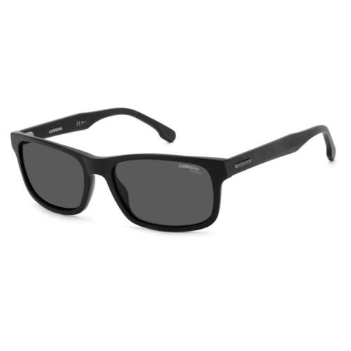 Carrera 299/S 0003/M9 Matte Black/grey Polarized Rectangle Men`s Sunglasses