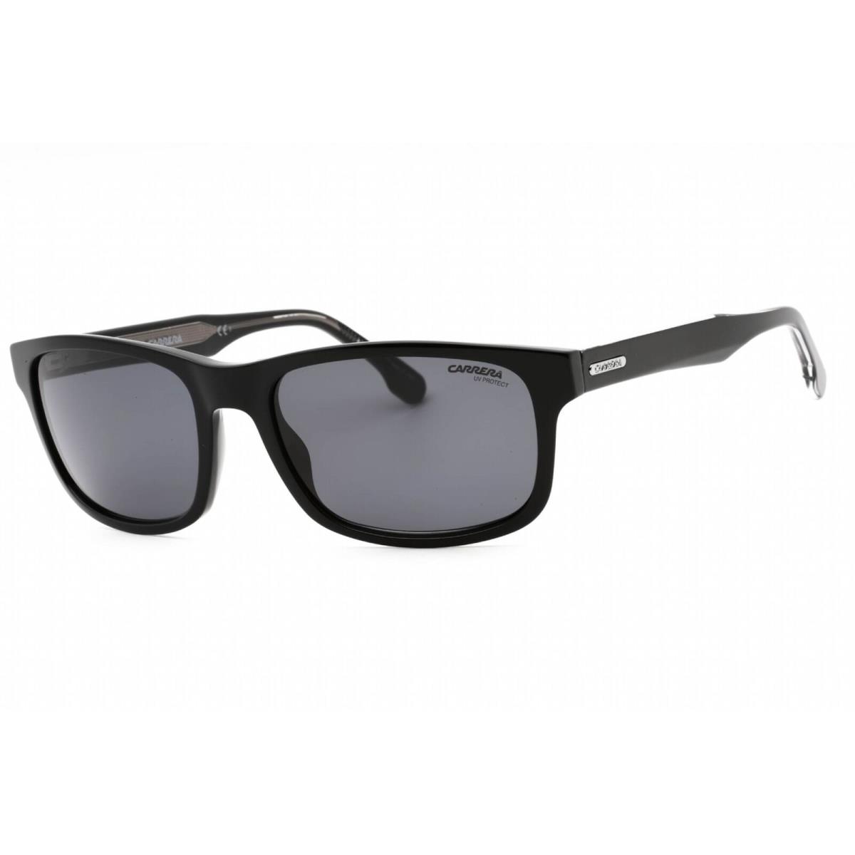 Carrera Men`s Sunglasses Black Rectangular Plastic Frame Carrera 299/S 0807 IR