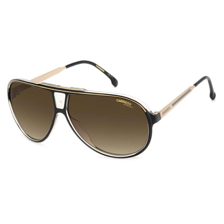 Carrera 1050/S 02M2/HA Black Gold/brown Gradient Men`s Sunglasses