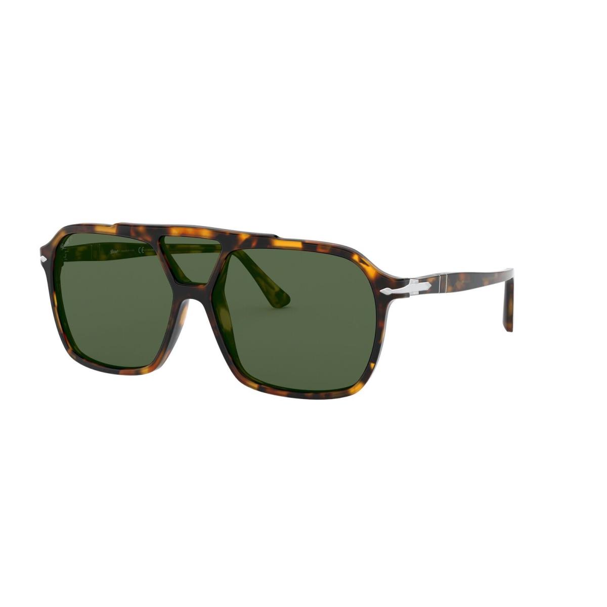 Persol PO3223S 1052P1 Madreterra Green 59 mm Men`s Sunglasses