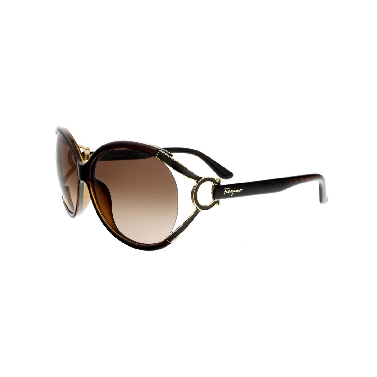 Salvatore Ferragamo Sunglasses SF600S 220 Pearl Dark Brown 61 14 130
